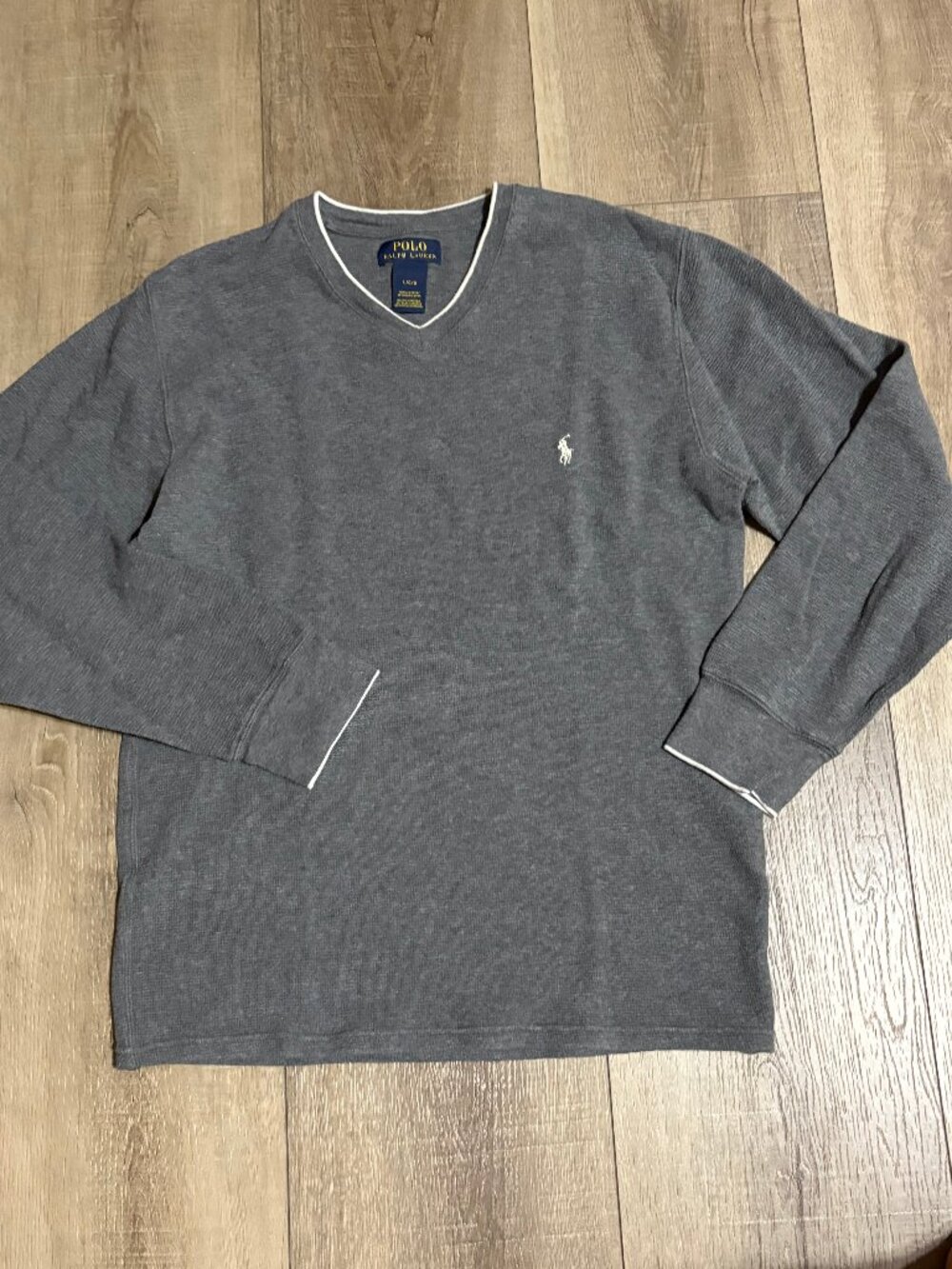 POLO Ralph Lauren Waffle Long Sleeve Shirt Men's Large